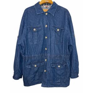 Vintage Duke Haband Oversized Y2K, Old Money Denim Jacket Blue Sz: XL